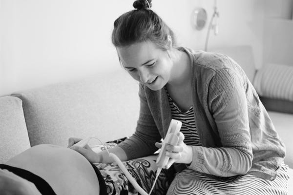 Schwangerschaftskontrolle mit Dopton